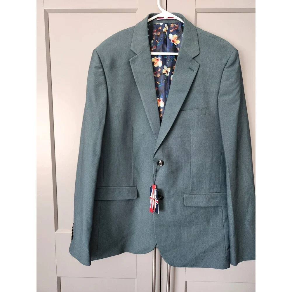 New Soul of London Green Suit Jacket Blazer Sport Coat 48 48R 44 Chest NWT